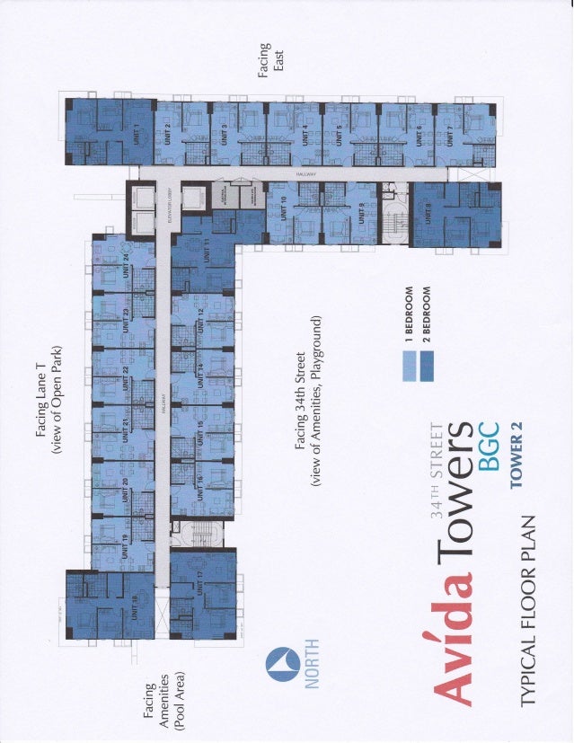 Avida tower 34th t2 typcial floor plan