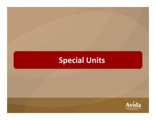 Special UnitsSpecial Units
 