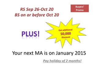 Avida Tower Vita 014 Oct Promo | PDF