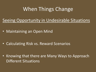 Understanding Both Sides of the Situation