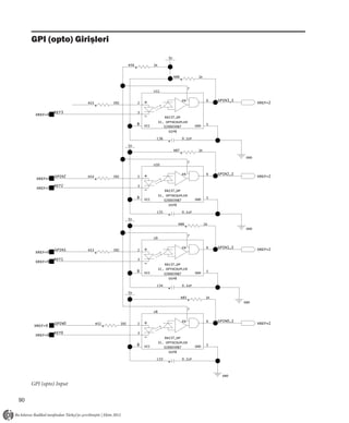 GPI (opto) Girişleri
                                                                          5V

                                                R56             1K


                                                                               R88              1K


                                                                                           7
                                                                U11

                                                                                     EN               6    GPIN3_I
                GPIN3   R55         392               2   +                                                                 XREF=2
      XREF=9
                RET3                                  3
      XREF=9
                                                          -              6N137_DP
                                                                     IC, OPTOCOUPLER
                                                      8   VCC                                  GND    5
                                                                        320003987
                                                                           DIP8

                                                                 C36                 0.1UF

                                                5V
                                                                               R87              1K

                                                                                                                      GND
                                                                                           7
                                                                U10

                                                                                     EN               6    GPIN2_I
                GPIN2   R54         392               2   +                                                                 XREF=2
       XREF=9
                RET2                                  3
       XREF=9
                                                          -              6N137_DP
                                                                     IC, OPTOCOUPLER
                                                      8   VCC                                  GND    5
                                                                        320003987
                                                                           DIP8

                                                                 C35                 0.1UF

                                                5V
                                                                                 R86                 1K
                                                                                                                      GND

                                                                                           7
                                                                U9

                                                                                     EN               6    GPIN1_I
                GPIN1   R53         392               2   +                                                                 XREF=2
      XREF=9
                RET1                                  3
      XREF=9
                                                          -              6N137_DP
                                                                     IC, OPTOCOUPLER
                                                      8   VCC                                  GND    5
                                                                        320003987
                                                                           DIP8

                                                                 C34                 0.1UF

                                                5V
                                                                                     R85              1K
                                                                                                                     GND

                                                                                           7
                                                                U8

                                                                                     EN               6    GPIN0_I
                GPIN0         R52         392         2   +                                                                 XREF=2
      XREF=9
                RET0                                  3
      XREF=9
                                                          -              6N137_DP
                                                                     IC, OPTOCOUPLER
                                                      8   VCC                                  GND    5
                                                                        320003987
                                                                           DIP8

                                                                 C33                 0.1UF



                                                                                                             GND

     GPI (opto) Input

90
 