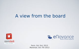 A view from the board

Paris, Oct 3rd, 2013
Montreal, Oct 7th 2013

 
