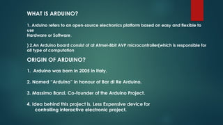 Ala Arduino Presentation of online Internship Program on Arduino completed at ...