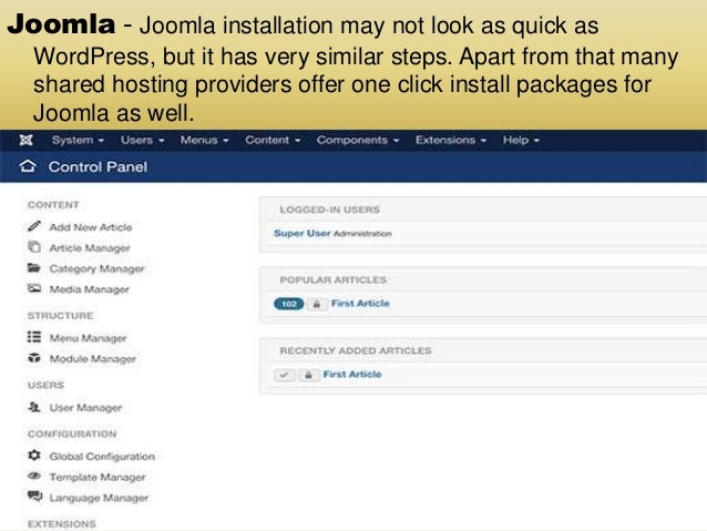 joomla vs wordpress