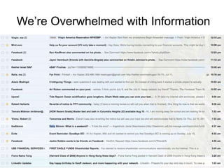 We’re Overwhelmed with Information
 