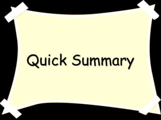 Quick Summary
 