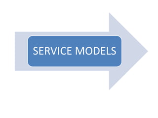 SERVICE MODELS
 