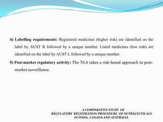 Aust R Number A Comparative Study Of Regulatory Registration Procedure Of ...