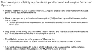 Should Myanmar Enter a Long-term Pulse Exports Deal with India?