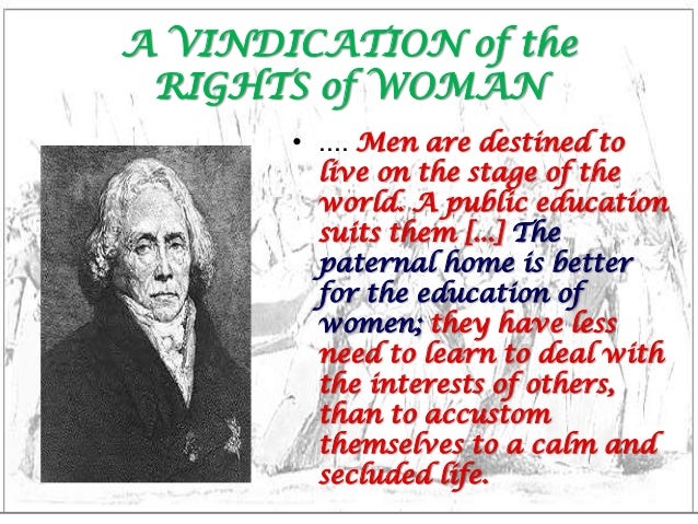 a vindication of the rights of woman