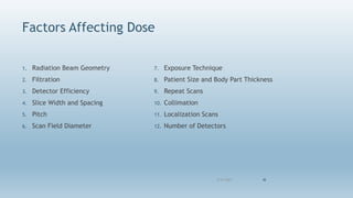 CT radiation dose concepts and radiation dose optimization- Avinesh ...