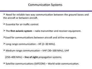 Comprehensive Overview of Communication Systems in Aviation | PPTX