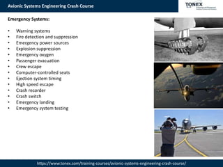 Avionic Systems Engineering Crash Course : Tonex Training | PPT