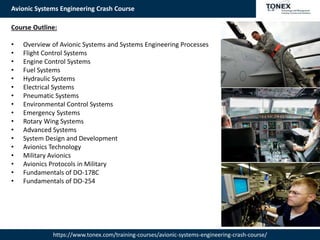 Avionic Systems Engineering Crash Course : Tonex Training | PPTX