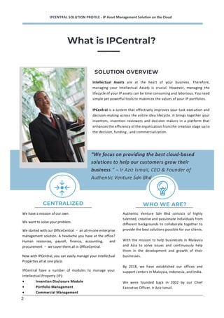 IPCentral Solution Profile | PDF