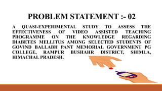 Research problem statement [ Medical surgical Nursing] | PPTX