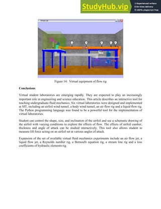 A Virtual Laboratory On Fluid Mechanics | PDF
