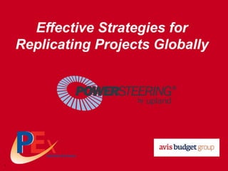 Effective Strategies for
Replicating Projects Globally

1

 