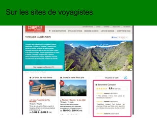 Sur les sites de voyagistes
 