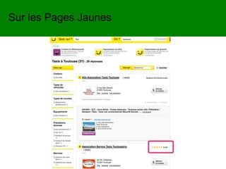 Sur les Pages Jaunes
 