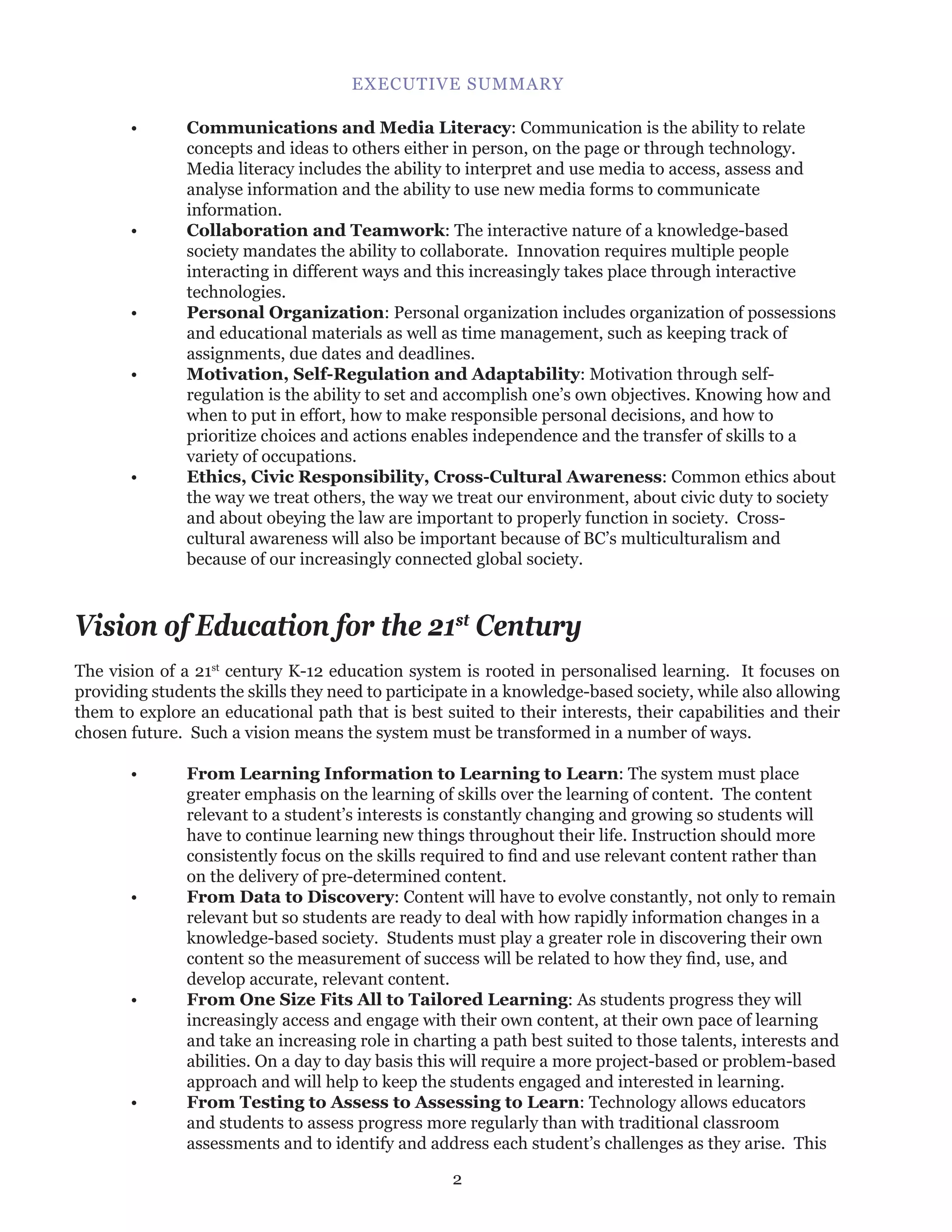 A vision for 21st century learning | PDF