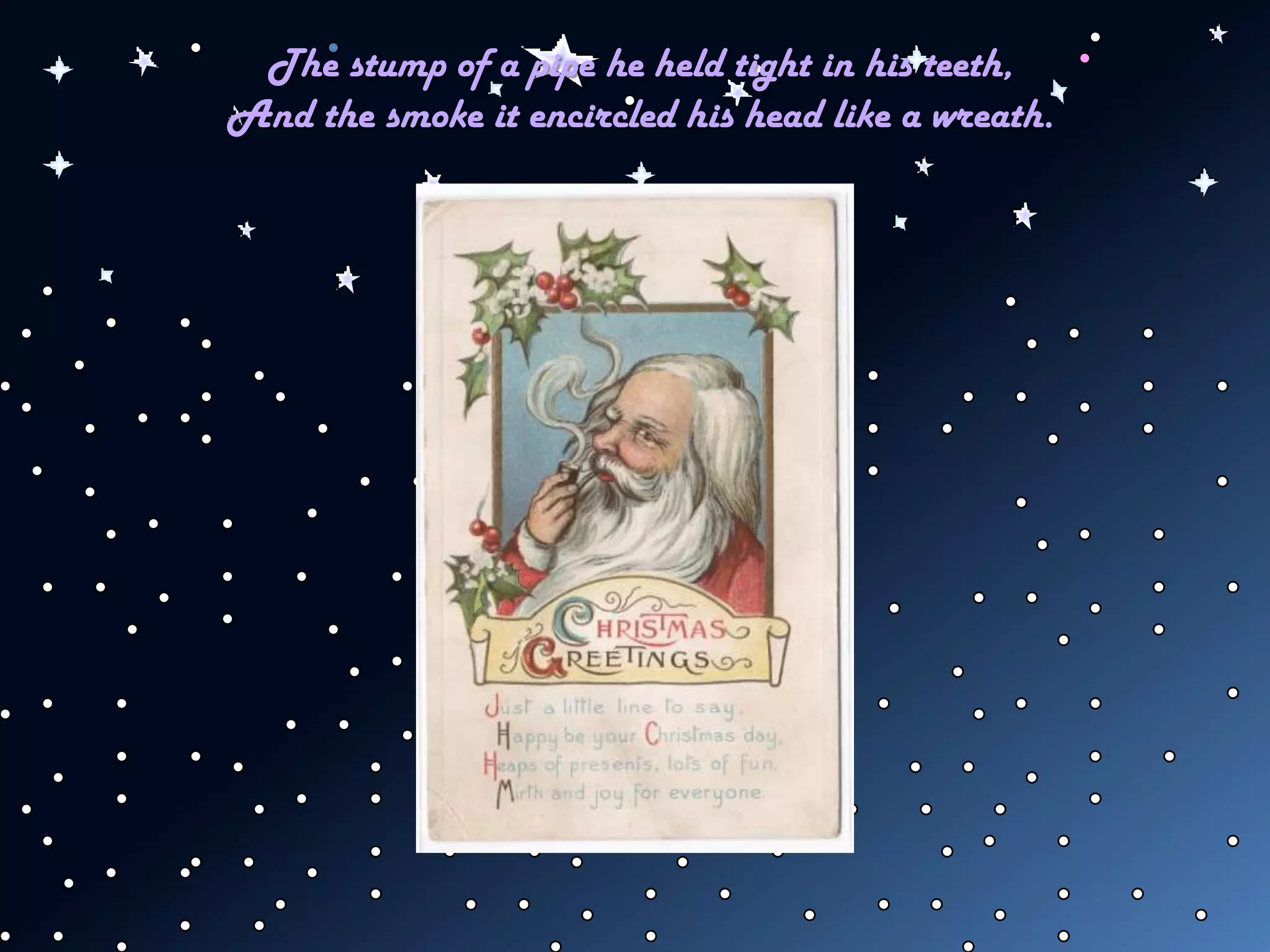 A Visit From St Nicholas - In Christmas Cards | PPT