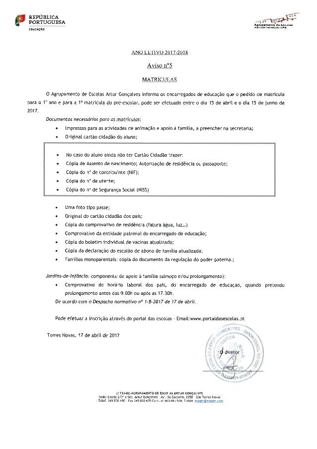 matricula q 1ª Matrículas  e ano pré escolar do  1º matrícula