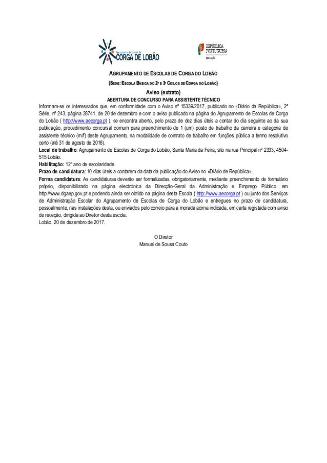 AGRUPAMENTO DE ESCOLAS DE CORGA DO LOB�O
(S(SEDEEDE:: EESSCOLACOLA BB�SICA DO�SICA DO 22� E� E 33�� CCICLOS DEICLOS DE CCO...