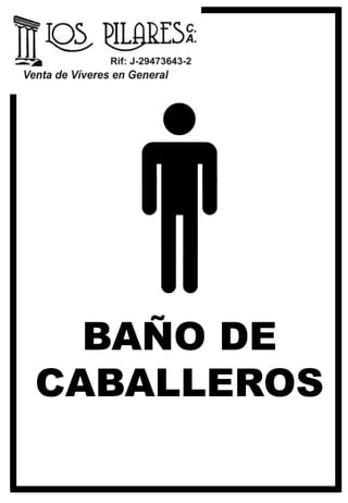 BAÑO DE
CABALLEROS
 