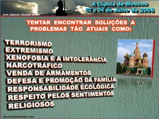 TENTAR ENCONTRAR SOLUÇÕES A
 PROBLEMAS TÃO ATUAIS COMO:
 