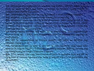 1st. Mawawala ang pagka sipunin, madalas mag EHEM o UBUHIN, ilagay lang sa
likod, sa tapat ng BAGA ang mainit na bahagi ng Pendant kapag inuubo at
sinisipon para mabilis ang epekto.
2th . Magbibigay dagdag lakas sa inyung katawan o hindi madaling mapagod.
3rd. Maganda ang gising tuwing umaga kapag suot sa pagtulog
4th. Malalaman kung matindi ang lamig sa katawan, dahil kapag isinuot at nag
karoon ng BLISTER sa Balat, mabuting mag pa check up kaagad ng BLOOD, URINE
& STOOL. Ang malamig na katawan ay minsan may nakatagong sakit o TOXIC ang
discharge kaya nag REACT ang balat.
5th.Kapag biglang lumakas ang sipon, ito ay normal lang, dahil nagdidicharge
kayo sa ilong ng TOXIC, pero mapapansin ninyo na paluwag ang paghinga at
hindi pasikip.
6th. IEP ay nagpapalakas ng Immune system, may laban sa DENQUE ang
katawan, kapag suot ito.
7th. Nangangailangan na kayo ay uminum ng mas maraming tubig kaysa dati,
dahil ito ay mag de DETOX o CLEANSING sa inyung katawan. Maaring sumakit ang
ulo kapag kulang sa tubig o mag suka o lagnatin
8th. U.T.I. nawala, may mga testimmonia na kami na matapos isuot ang IEP ng
ilang araw at uminum ng maraming tubig ay nawala ang U.T.I at guminhawa ang
pakiramdam.
 
