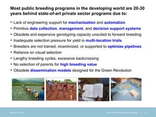 ICRISAT Global Planning Meeting 2019:  Modernising Crop Improvement II (AVISA) by  Jan Debaene