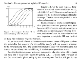A visual guide to item response theory | PDF