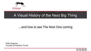 A Visual History of the Next Big Thing 
...and how to see The Next One coming 
Peter Sweeney 
Founder & President, Primal 
 