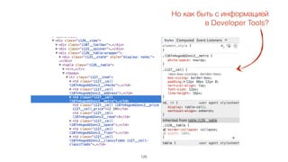120
Но как быть с информацией
в Developer Tools?
 