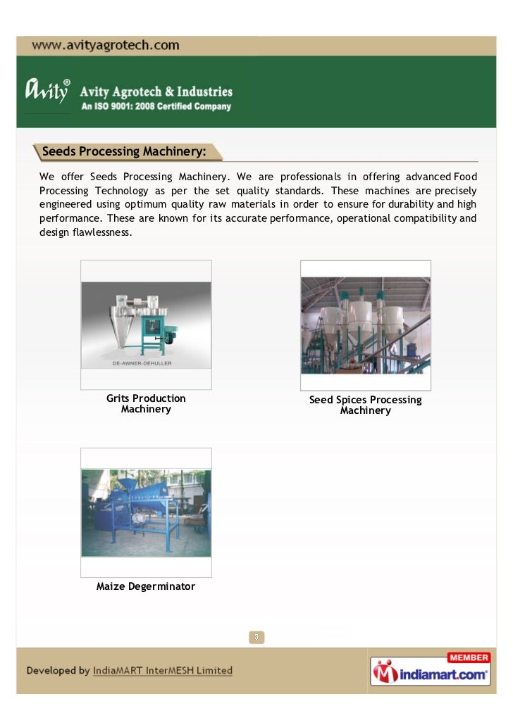 Avity Agrotech & Industries, Vadodara, Agricultural Processing Machin…