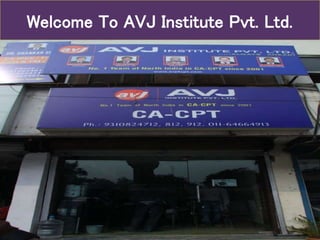 Welcome To AVJ Institute Pvt. Ltd.
 