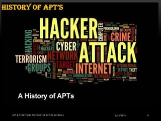 APT(Advanced Persistent Threats) & strategies to counter APT | PDF