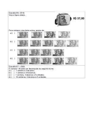Av Língua Portuguesa e Matemática 4º ano