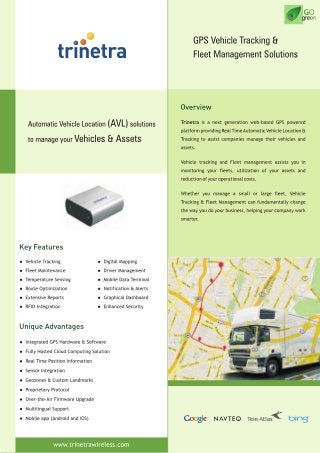 AVL Software - GPS Vehicle tracking & Fleet Management Solutions