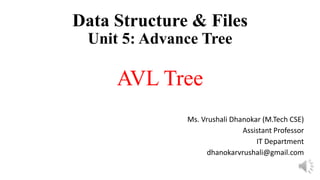 AVL Tree in Data Structure | PPTX