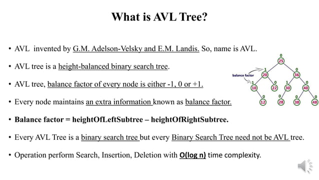 AVL Tree in Data Structure | PPTX