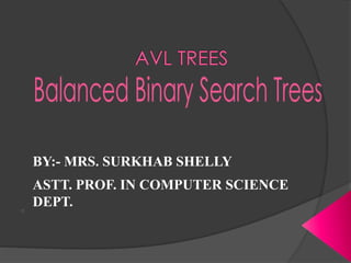 BY:- MRS. SURKHAB SHELLY
ASTT. PROF. IN COMPUTER SCIENCE
DEPT.
 