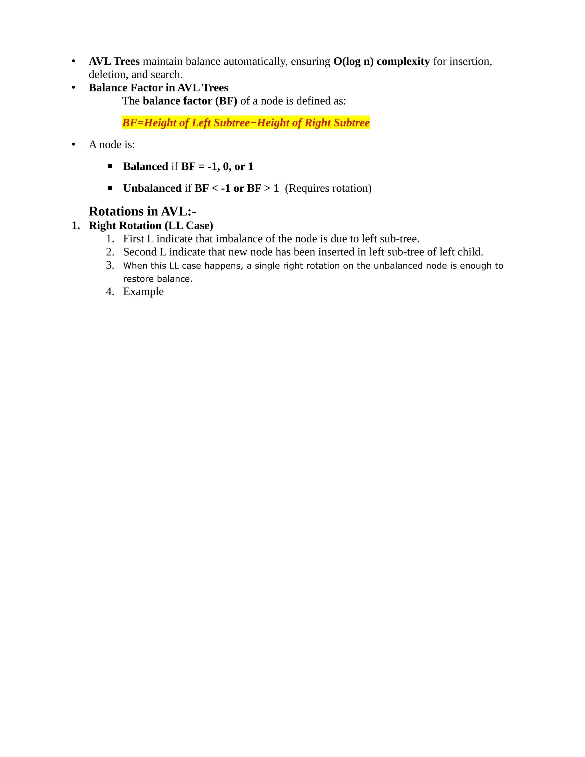 What is AVL trees and example based on AVL Tree | PDF
