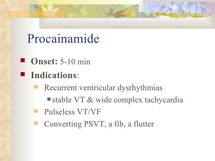 Pharmacology of Antidysrhythmic and Vasoactive Medications Pharmacology of Antidysrhythmic and Vasoactive Medications