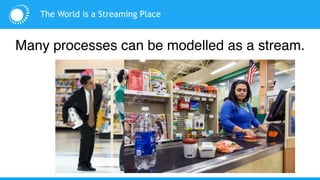 The World is a Streaming Place
Many processes can be modelled as a stream.
 