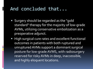 brain AVMs | PPTX