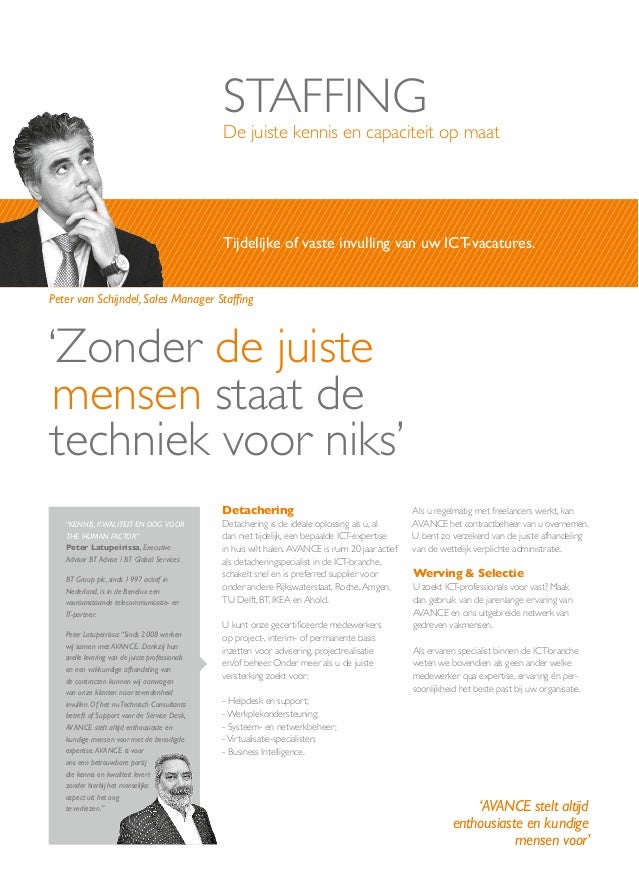 Avance Ict Groep Nederland Corporate Brochure