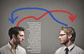 Devil’s Advocate: A Methodology to Improve Competitive Intelligence | PPT