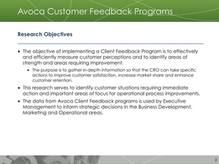 Avoca Approach to Client Feedback | PPT